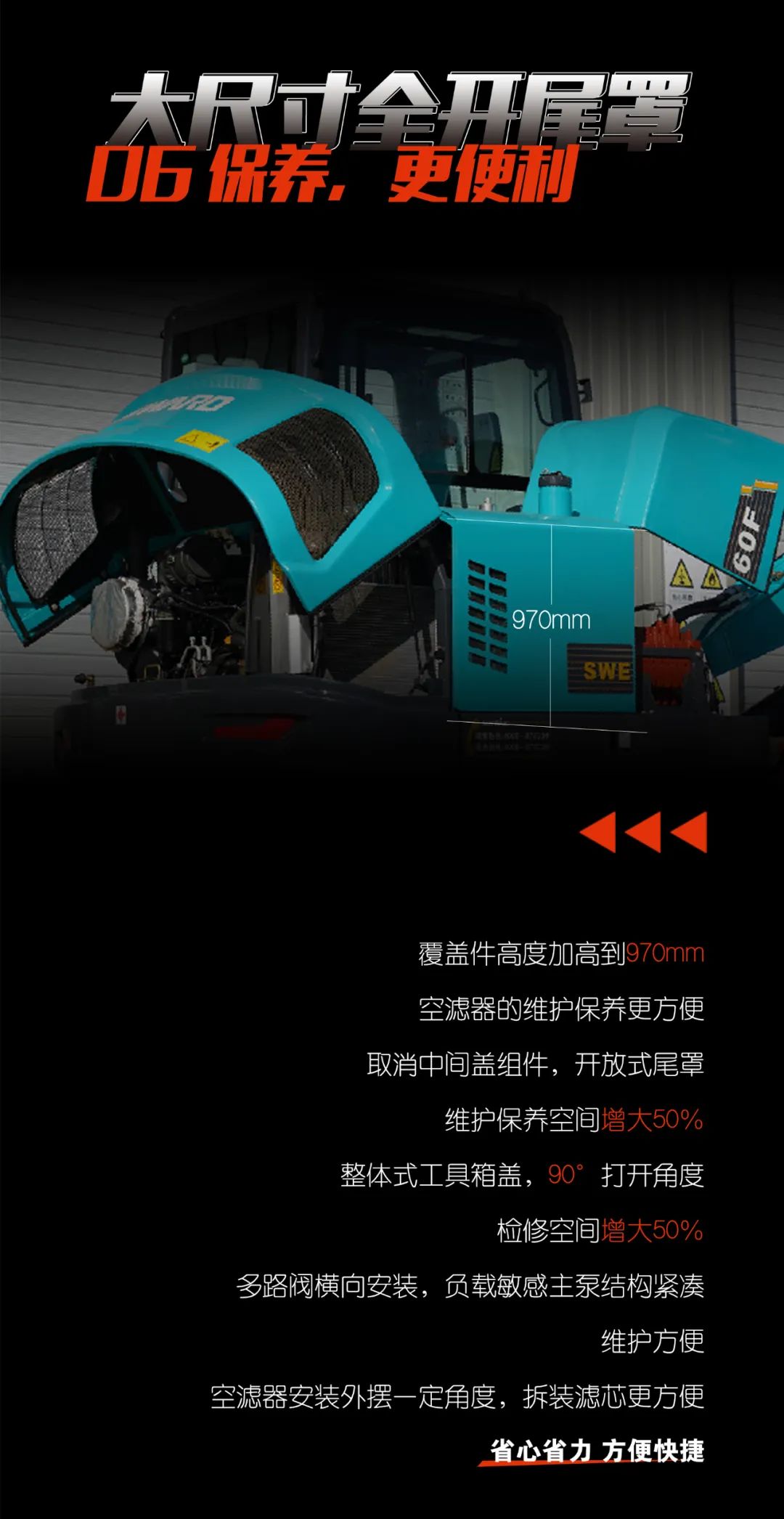 一图读懂 | 献礼七一 · 山河智能SWE60F挖掘机低碳来袭